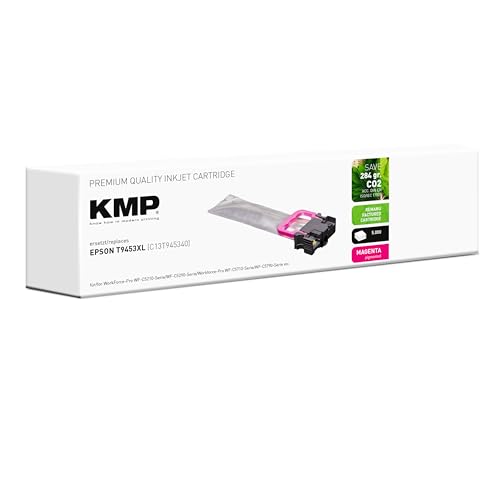 KMP Tintenpatrone passend für Epson T9453 Magenta (C13T945340) - für Workforce Pro Workforce-Pro WF-C5210-Serie WF-C5290-Serie WF-C5710-Serie ... etc. von KMP know how in modern printing