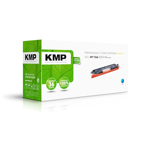 KMP Toner passen für HP 126A Cyan für - HP Color Laserjet Pro CP 1000/ CP 1020, 100 Color MFP M 175, Pro M 270 Series, TopShot Laserjet Pro M 270 von KMP know how in modern printing