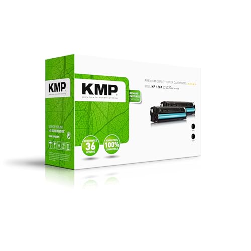 KMP Toner für HP 128A Black (CE320A) Dopplepack, mit Chip von KMP know how in modern printing