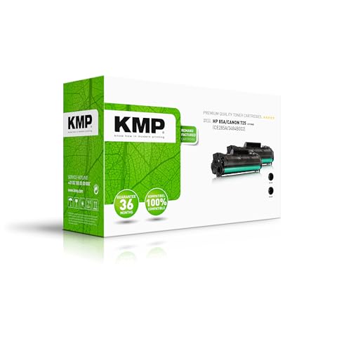 KMP Toner für HP 85A Black, Black (CE285A) Doublepack von KMP know how in modern printing