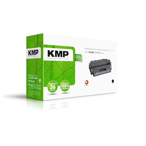 KMP Toner passend für HP 05X - Schwarz für: HP Laserjet P 2055, 2050 Series, 2054 DN, 2057 D, 2055 DTN,... von KMP know how in modern printing