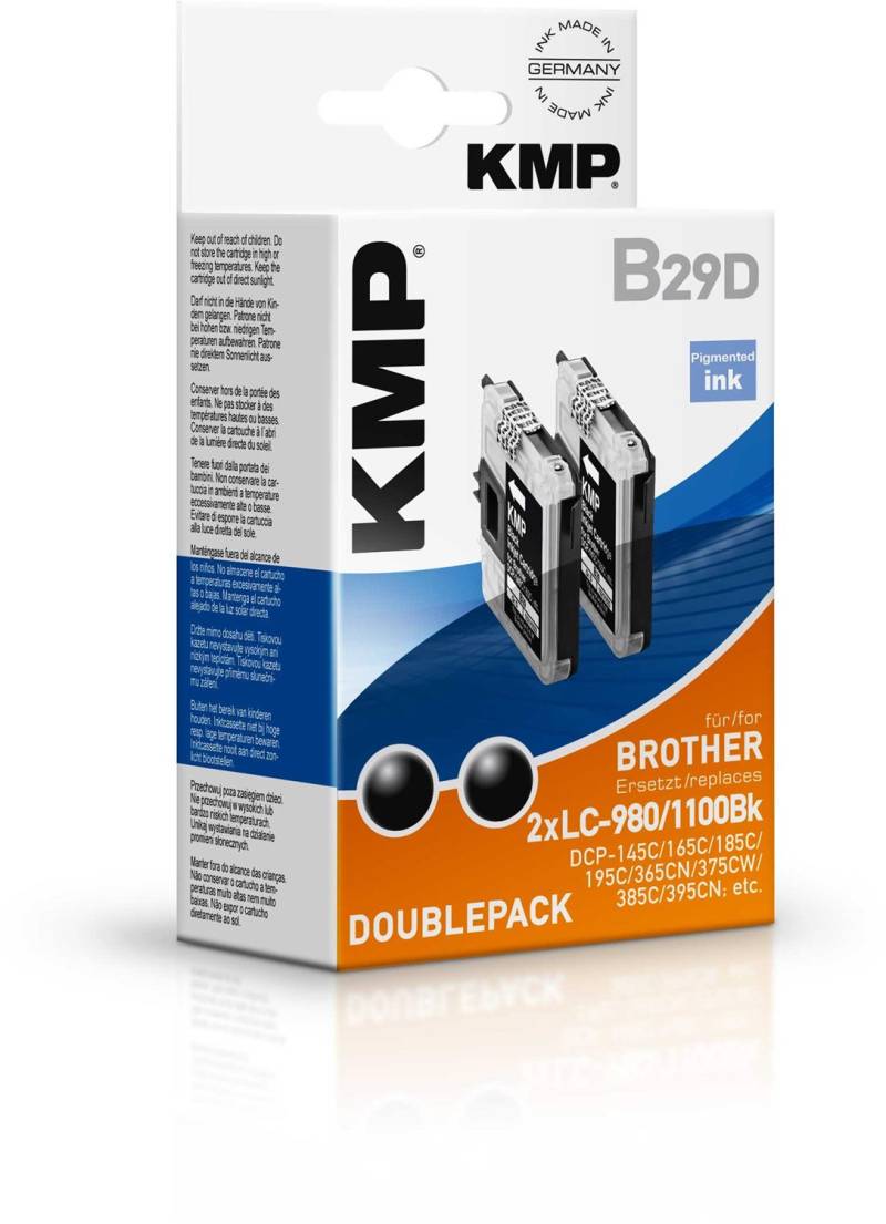 B29D (2x 550 S.) Tinten-Multipack schwarz von KMP