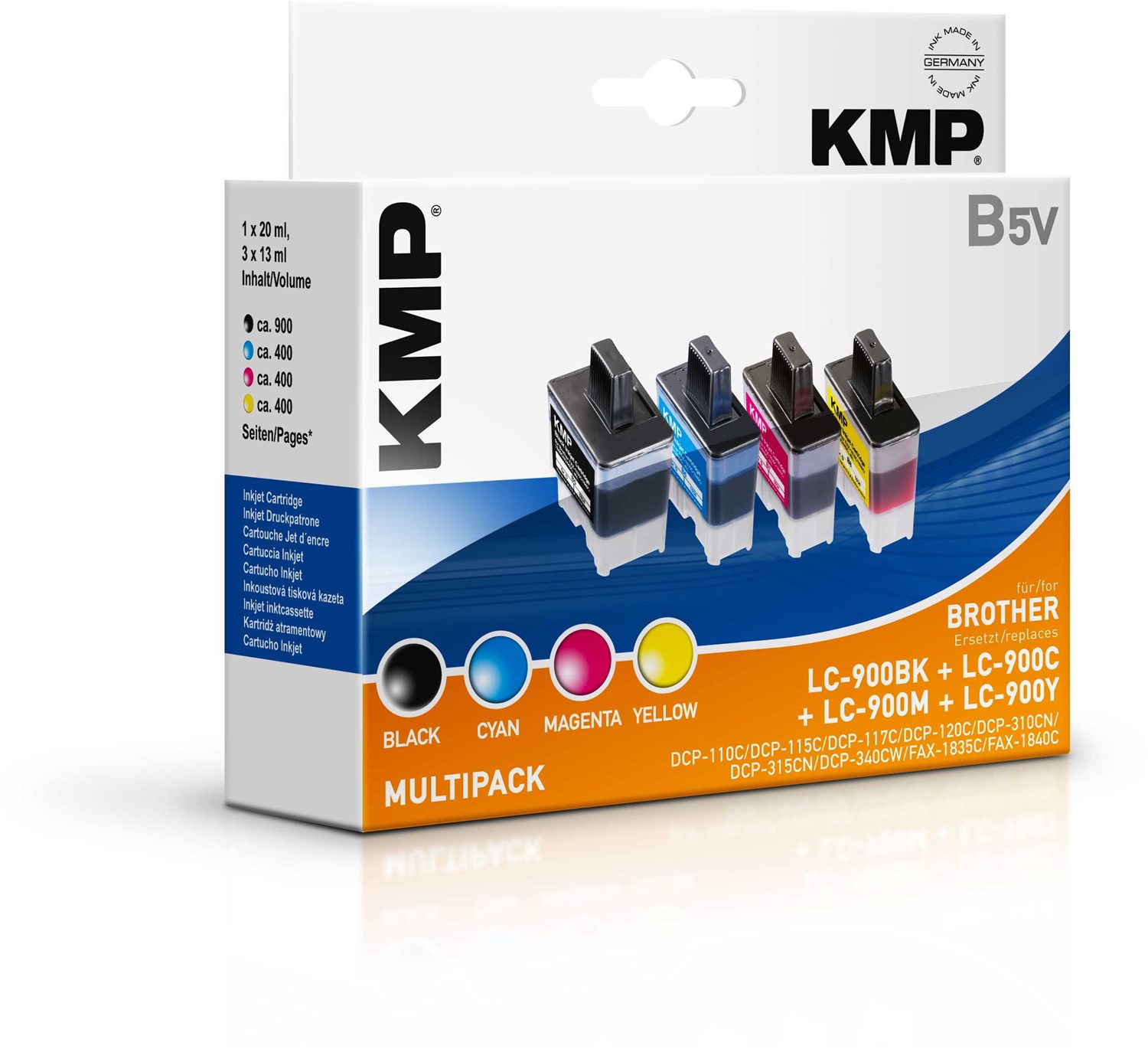 B5V Multipack Tinten-Multipack 4-farbig von KMP
