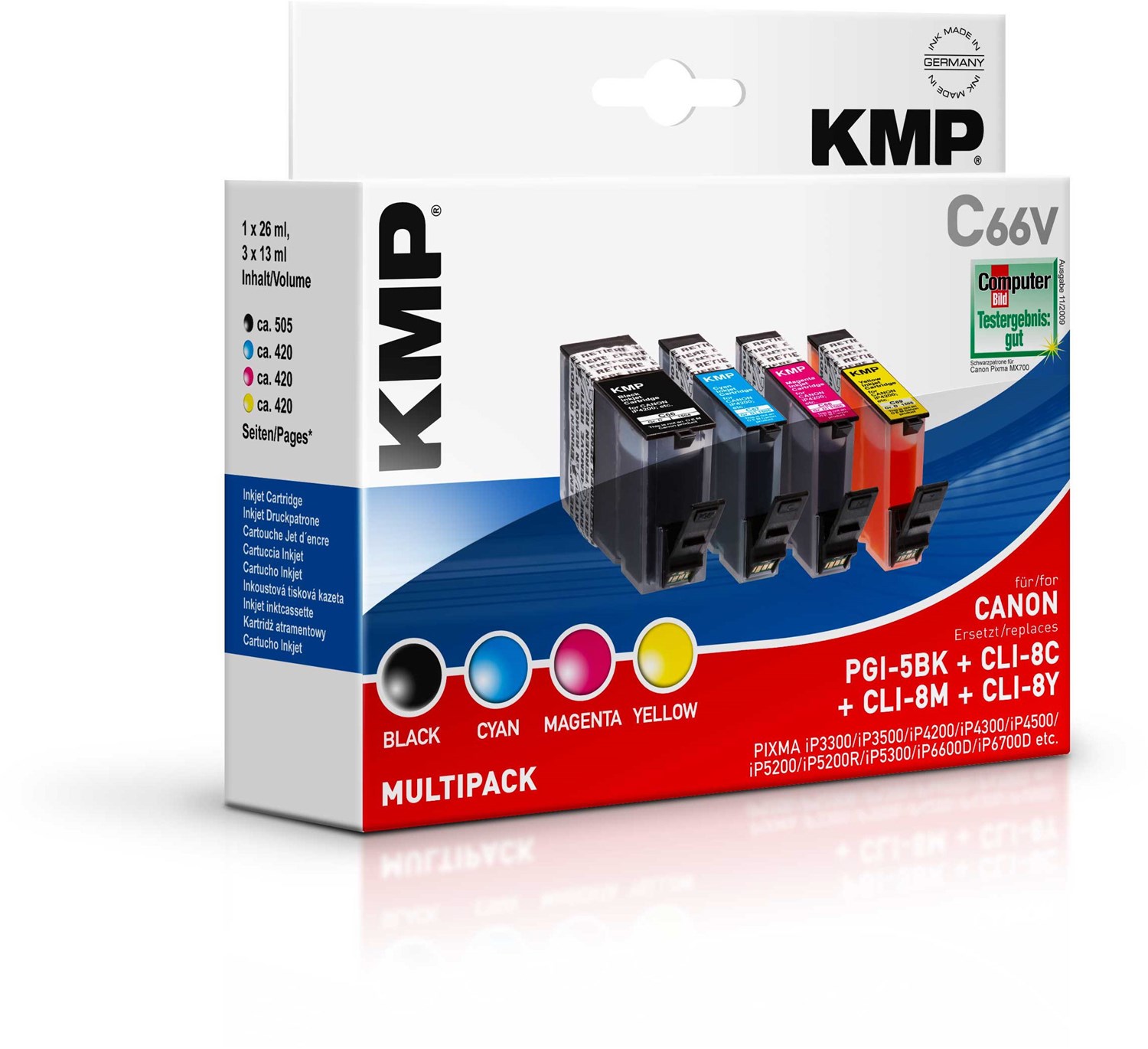 C66V Multipack Tinten-Multipack 4-farbig von KMP