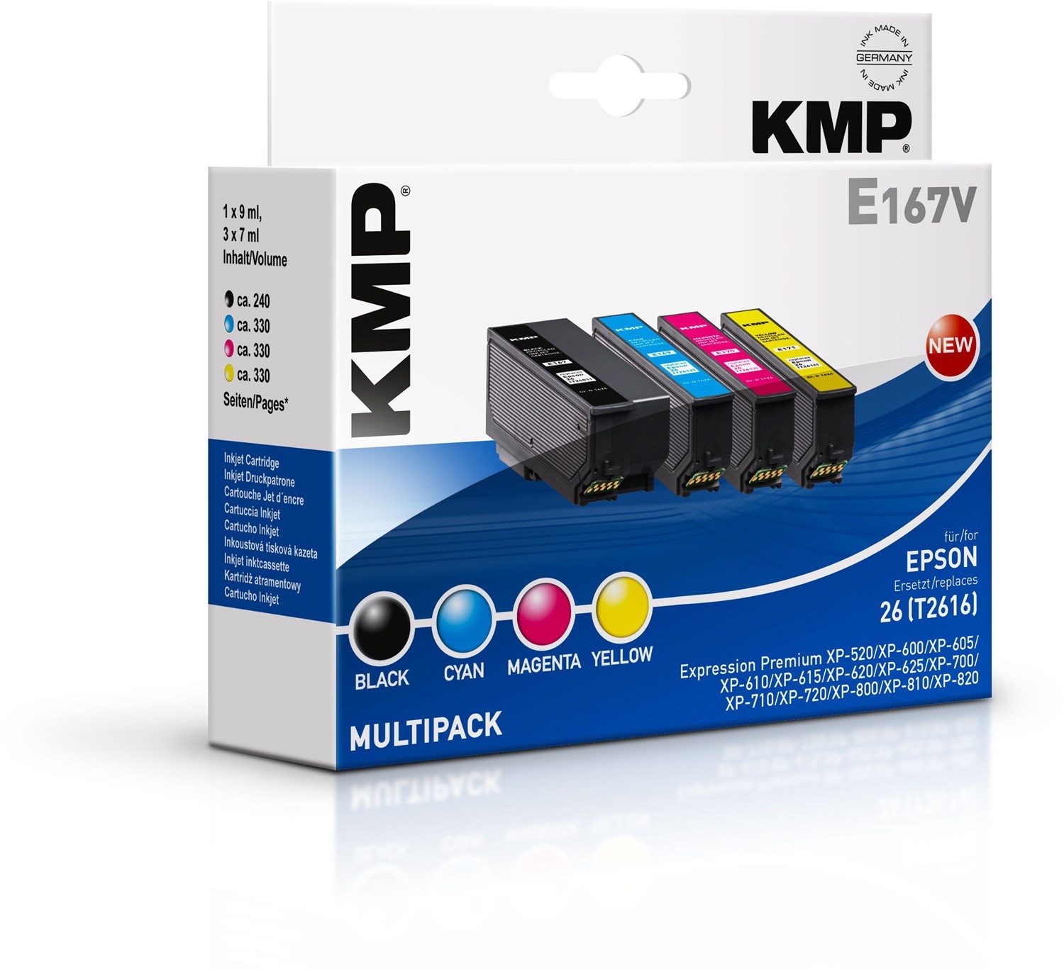E167V Multipack 4-farbig von KMP