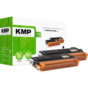 KMP B-T32D  schwarz Toner kompatibel zu brother TN230BK, 2er-Set von KMP