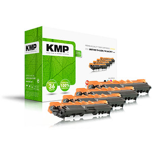 KMP B-T58V  schwarz, cyan, magenta, gelb Toner kompatibel zu brother TN-242BK/TN-246CMY, 4er-Set von KMP