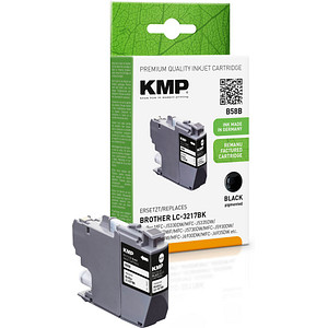 KMP B58B  schwarz Druckerpatrone kompatibel zu brother LC-3217BK von KMP