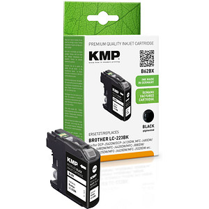 KMP B62BX  schwarz Druckerpatrone kompatibel zu brother LC-223BK von KMP