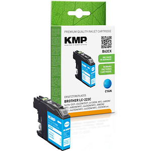 KMP B62CX  cyan Druckerpatrone kompatibel zu brother LC-223C von KMP