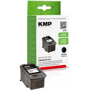 KMP C79  schwarz Druckkopf kompatibel zu Canon PG-512 von KMP