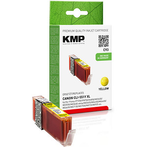 KMP C93  gelb Druckerpatrone kompatibel zu Canon CLI-551 XL Y von KMP