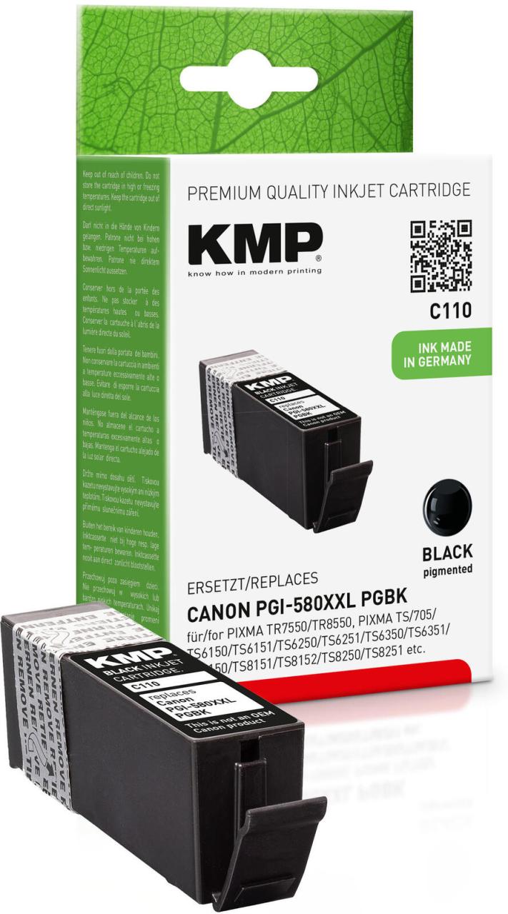KMP Druckerpatrone C107BKXV schwarz kompatibel zu Canon PGI-580XXL PGBK von KMP