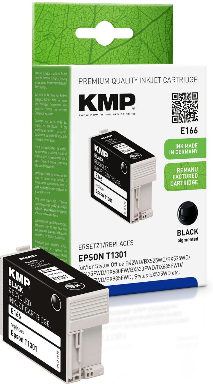 KMP Druckerpatrone E166 schwarz kompatibel zu EPSON 13 XL / T1301 XL von KMP