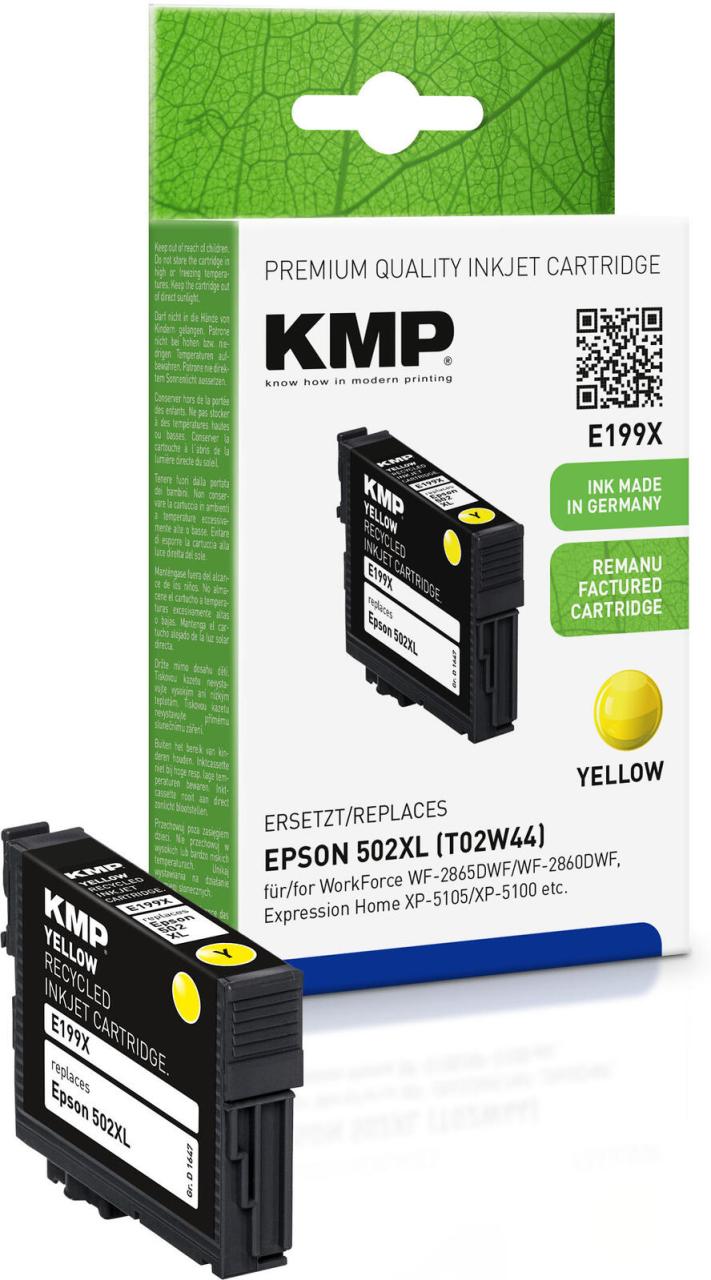 KMP Druckerpatrone E199X gelb kompatibel zu EPSON 502XL (T02W44) von KMP