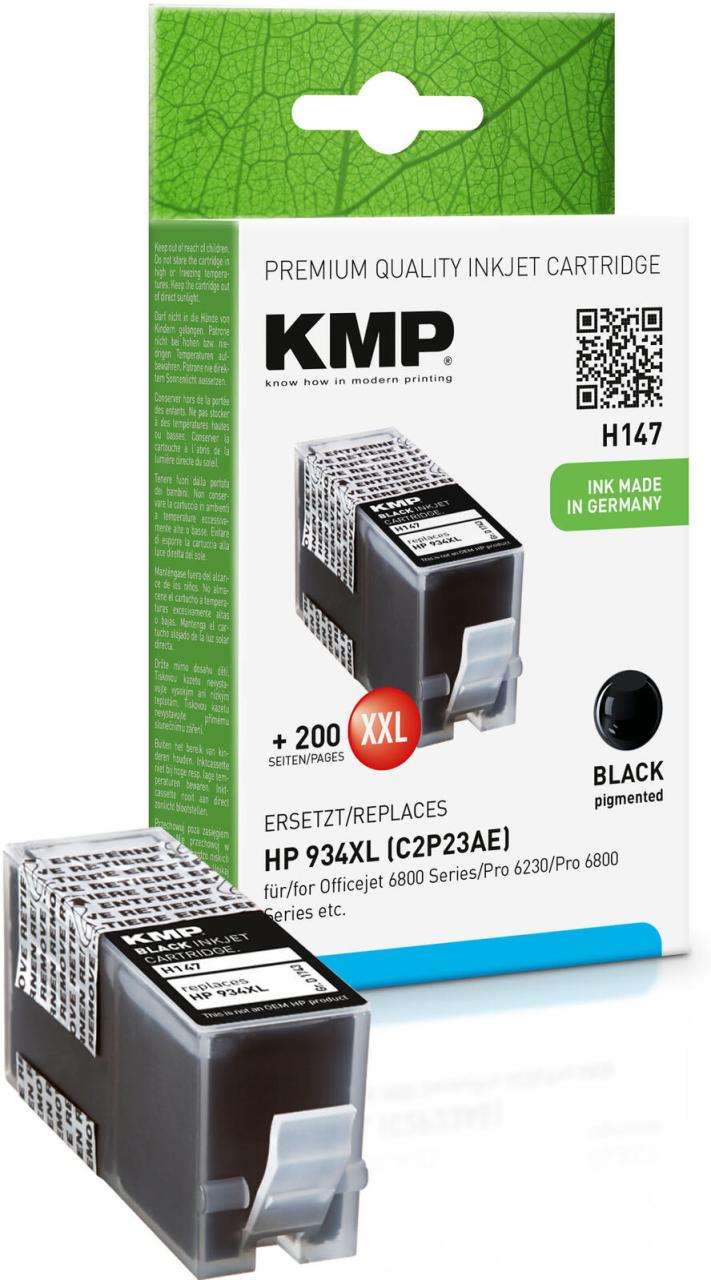 KMP Druckerpatrone H147 schwarz kompatibel zu HP 934XL (C2P23AE) von KMP