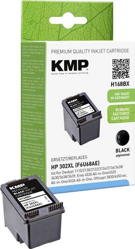 KMP Druckerpatrone H168BX Kompatibel ersetzt HP 302XL, F6U68AE Schwarz 1745,4001 von KMP