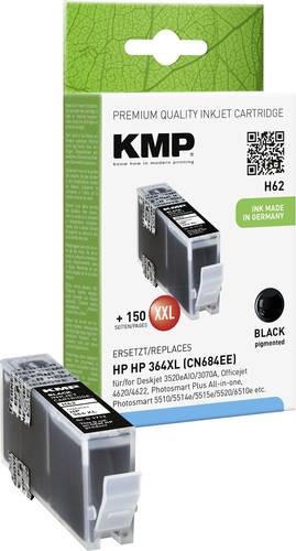 KMP Druckerpatrone Kompatibel ersetzt HP 364XL, CN684AE Schwarz H62 1712,0001 von KMP