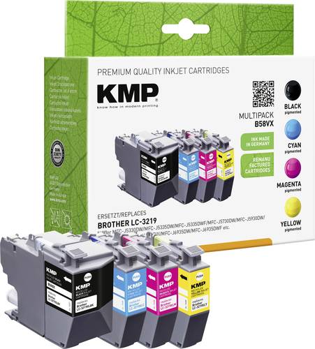 KMP Druckerpatrone ersetzt Brother LC-3219XLBK, LC-3219XLC, LC-3219XLM, LC-3219XLY Kompatibel Kombi- von KMP