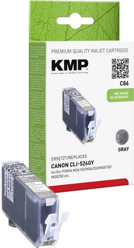 KMP Druckerpatrone ersetzt Canon CLI-526GY Kompatibel Grau C86 1515,0041 von KMP