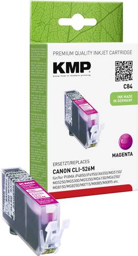 KMP Druckerpatrone ersetzt Canon CLI-526M Kompatibel Magenta C84 1515,0006 von KMP