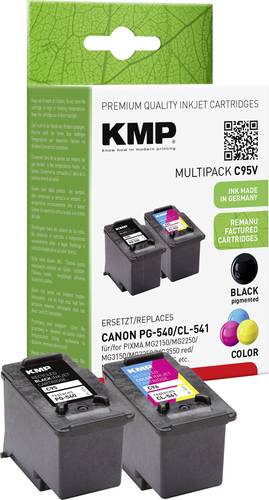 KMP Druckerpatrone ersetzt Canon PG-540, CL-541 Kompatibel Kombi-Pack Schwarz, Cyan, Magenta, Gelb C von KMP