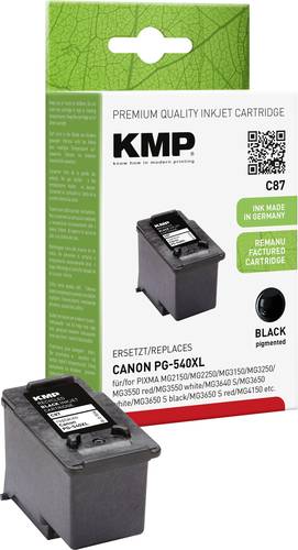 KMP Druckerpatrone ersetzt Canon PG-540 XL Kompatibel Schwarz C87 1516,4001 von KMP