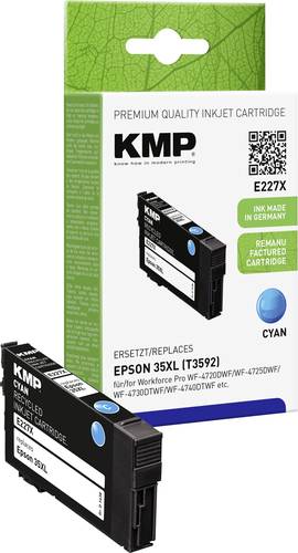 KMP Druckerpatrone ersetzt Epson 35XL, T3592 Kompatibel Cyan E227X 1638,4003 KMP Druckerpatrone ersetzt Epson 35XL, T3592 Kompatibel Cyan E227X 1638,4003 von KMP