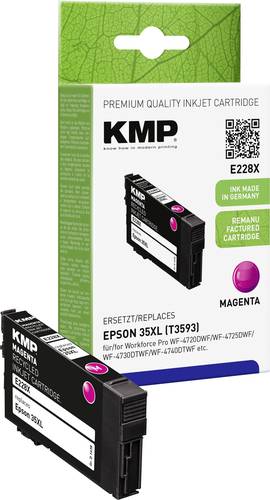 KMP Druckerpatrone ersetzt Epson 35XL, T3593 Kompatibel Magenta E228X 1638,4006 von KMP