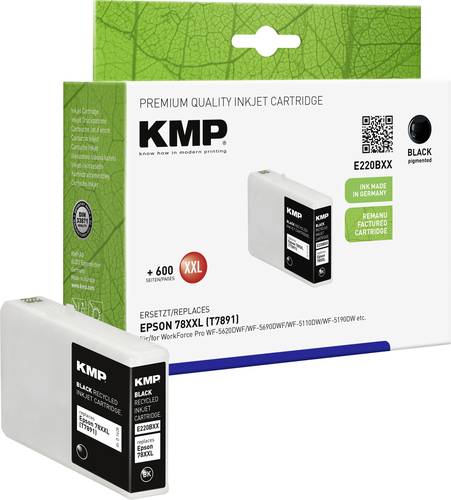 KMP Druckerpatrone ersetzt Epson 78XXL, T7891 Kompatibel Schwarz E220BXX 1628,4201 von KMP