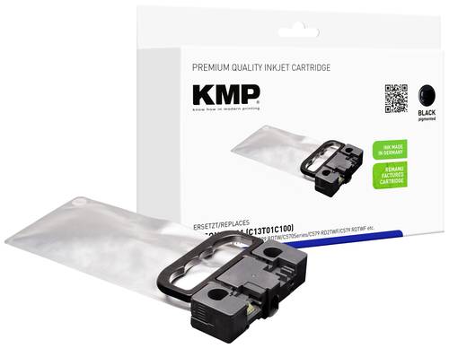 KMP Druckerpatrone ersetzt Epson T01C1 XL Kompatibel Schwarz 1663,4001 von KMP