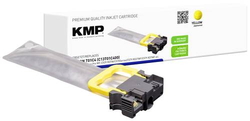 KMP Druckerpatrone ersetzt Epson T01C4 XL Kompatibel Gelb 1663,4009 von KMP