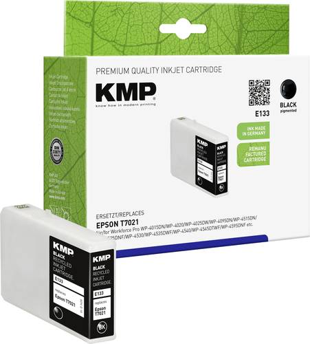 KMP Druckerpatrone ersetzt Epson T7021 Kompatibel Schwarz E133 1620,4001 von KMP