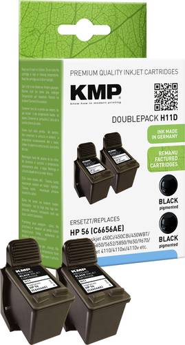 KMP Druckerpatrone ersetzt HP 56, C6656AE Kompatibel 2er-Pack Schwarz H11D 0995,4021 KMP Druckerpatrone ersetzt HP 56, C6656AE Kompatibel 2er-Pack Schwarz H11D 0995,4021 von KMP