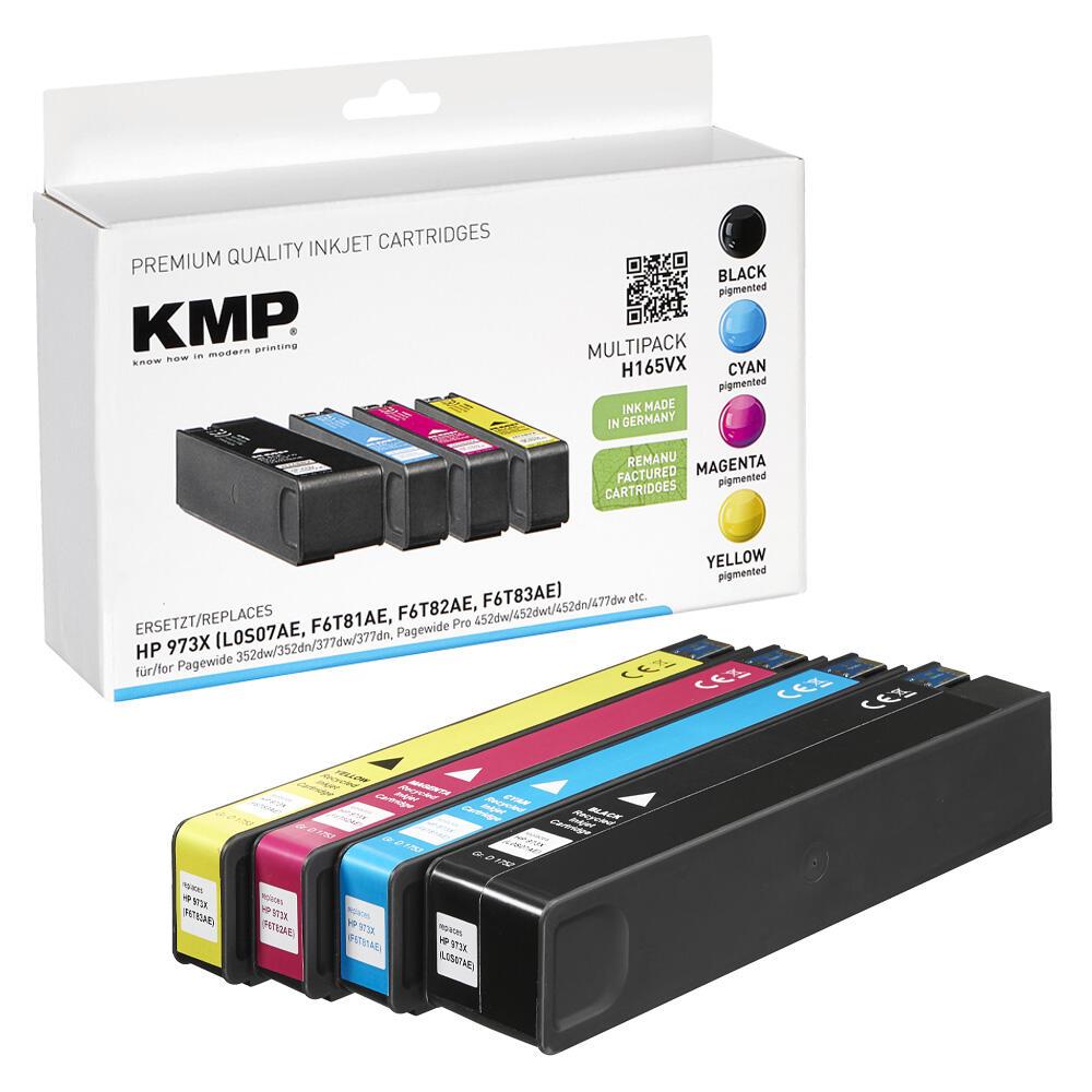 KMP Druckerpatronen H165VX schwarz, cyan, magenta, gelb kompatibel zu HP 973X... KMP Druckerpatronen H165VX schwarz, cyan, magenta, gelb kompatibel zu HP 973X... von KMP