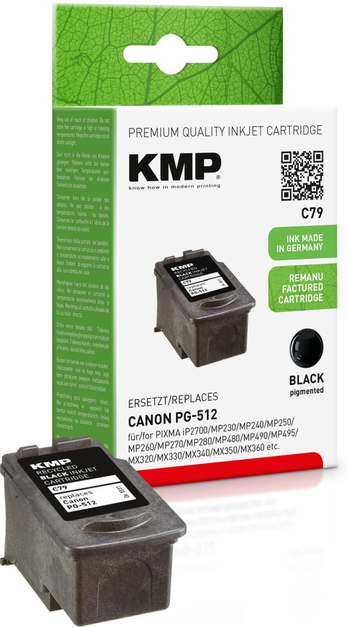 KMP Druckkopf C79 schwarz kompatibel zu Canon PG-512 von KMP