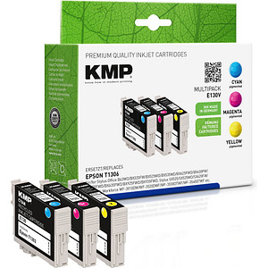 KMP E130V  cyan, magenta, gelb Druckerpatronen kompatibel zu EPSON T1306XL, 3er-Set von KMP