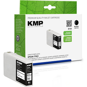 KMP E133  schwarz Druckerpatrone kompatibel zu EPSON T7021XL von KMP