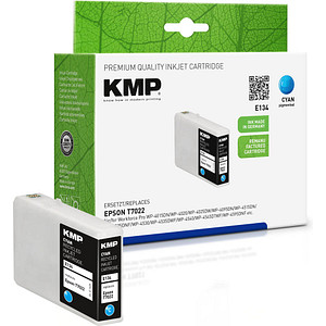 KMP E134  cyan Druckerpatrone kompatibel zu EPSON T7022XL von KMP