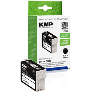 KMP E166  schwarz Druckerpatrone kompatibel zu EPSON 13 XL / T1301 XL von KMP