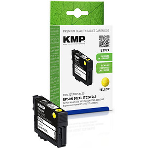 KMP E199X  gelb Druckerpatrone kompatibel zu EPSON 502XL (T02W44) von KMP