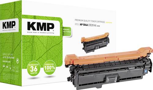 KMP H-T127 Tonerkassette ersetzt HP 504A, CE251A Cyan 7000 Seiten Kompatibel Toner von KMP
