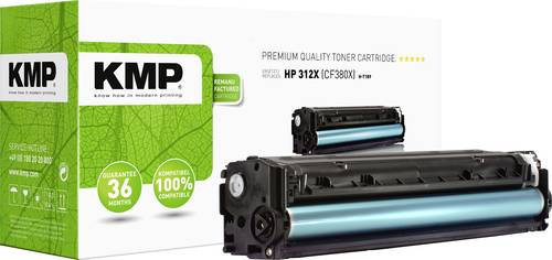 KMP Toner ersetzt HP 312X, CF380X Kompatibel Schwarz 4400 Seiten H-T189 2528,3000 von KMP