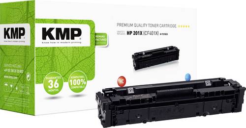 KMP H-T215CX Tonerkassette ersetzt HP 201X, CF401X Cyan 2300 Seiten Kompatibel Toner von KMP