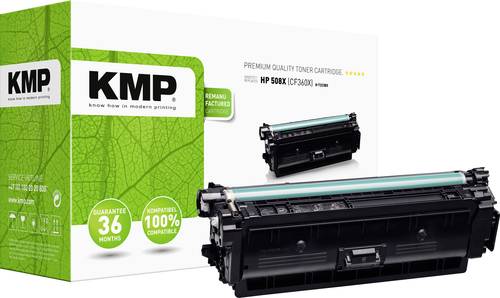 KMP Tonerkassette ersetzt HP 508X, CF360X Kompatibel Schwarz 12500 Seiten H-T223BX 2537,3000 von KMP