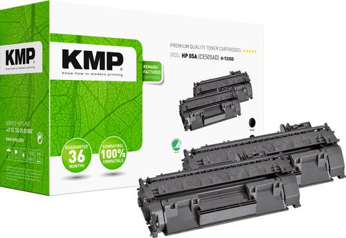 KMP Toner ersetzt HP HP 05A (CE505A) Kompatibel 2er-Pack Schwarz 2300 Seiten H-T235D 1217,8021 von KMP