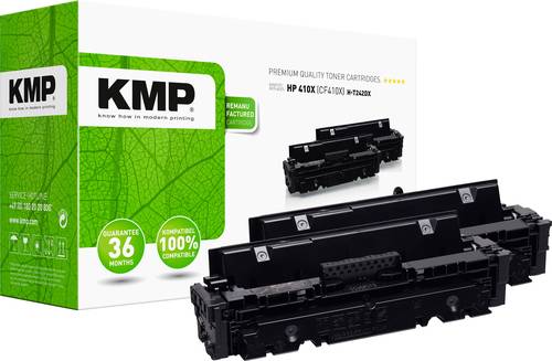 KMP Toner ersetzt HP HP 410X (CF410X) Kompatibel 2er-Pack Schwarz 6500 Seiten H-T242XD 2538,3021 von KMP