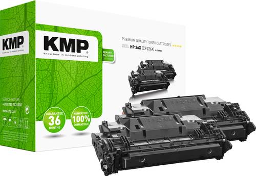 KMP Toner ersetzt HP HP 26X (CF226X) Kompatibel 2er-Pack Schwarz H-T245XD 2539,3021 von KMP