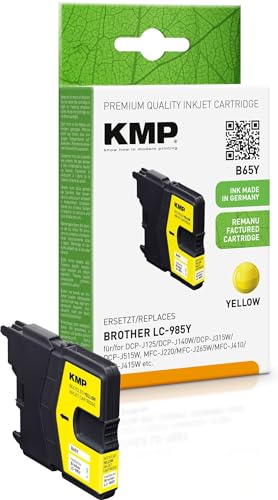 KMP Patrone ersetzt Brother LC-985Y 260 Seiten gelb remanufactured von KMP