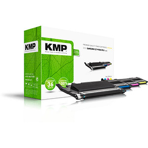 KMP SA-T53V  schwarz, cyan, magenta, gelb Toner kompatibel zu SAMSUNG CLT-P406C (SU375A), 4er-Set von KMP